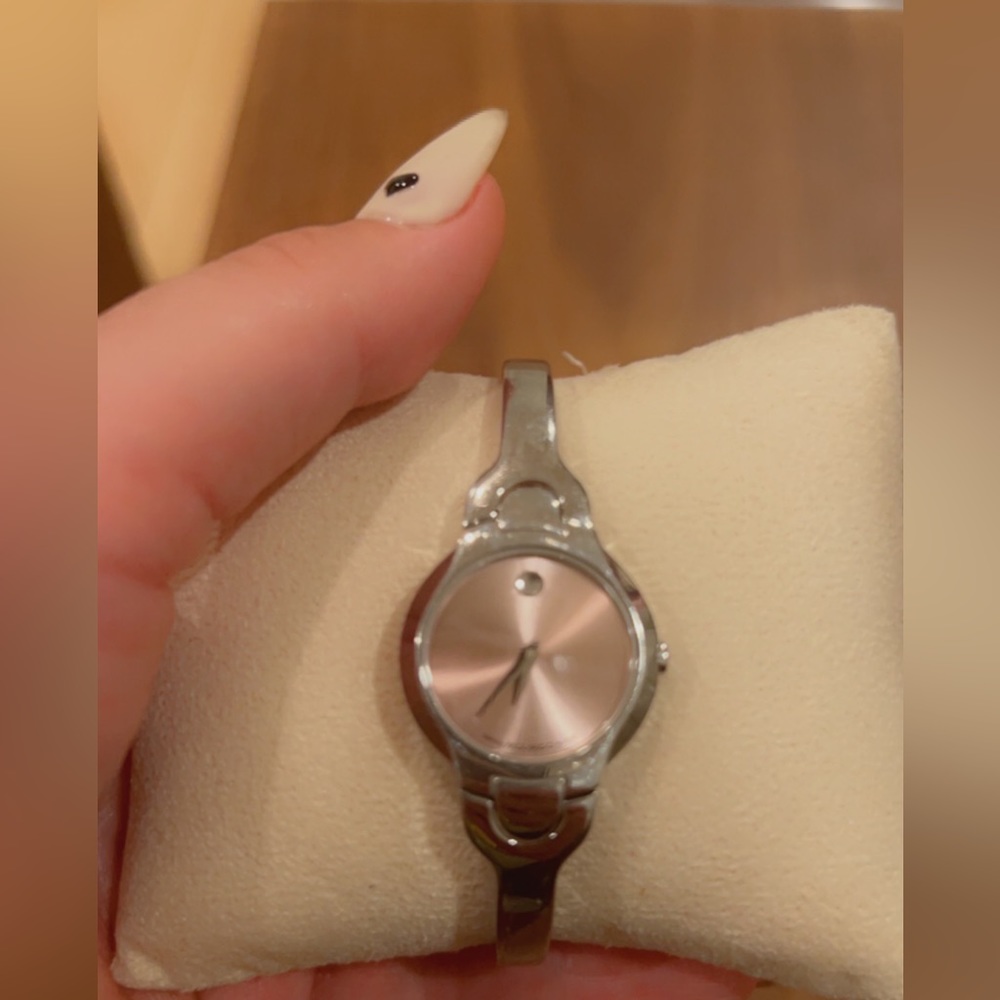 Movado swiss made stainless water resistant sapphire crystal